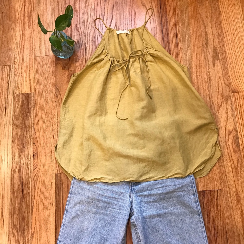 CREATURES OF COMFORT - LINEN TOP